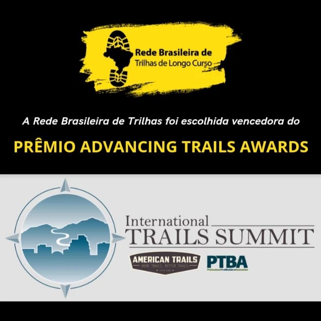 Rede Brasileira de Trilhas recebe prêmio Advancing Trails no International Trails Summit!